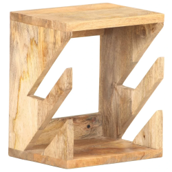 vidaXL sienas skrituļdēļu plaukts, 25x20x30 cm, mango masīvkoks