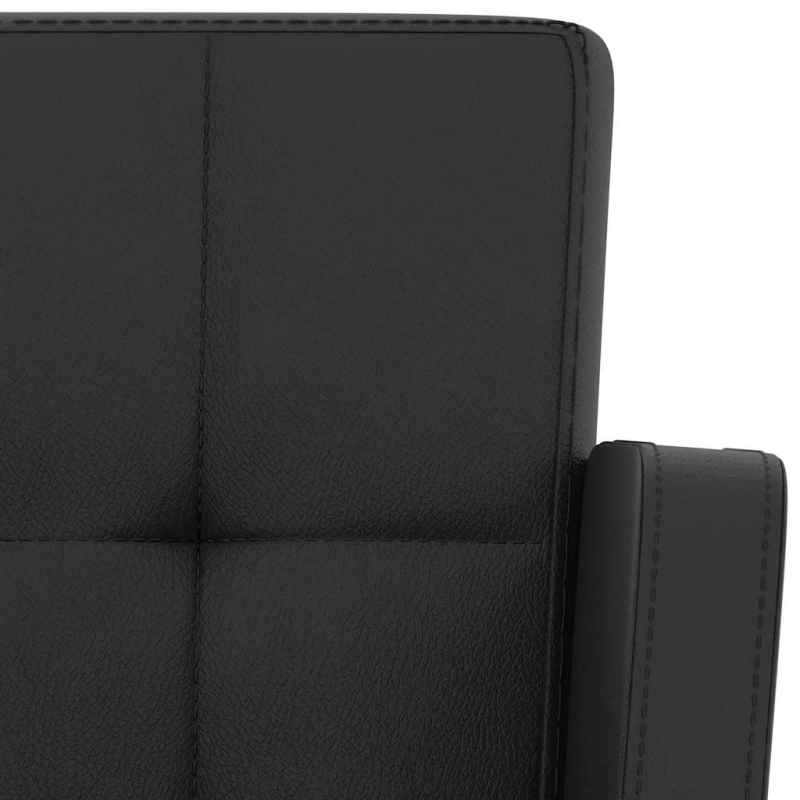 vidaXL bāra krēsli, 2 gab., melna mākslīgā āda