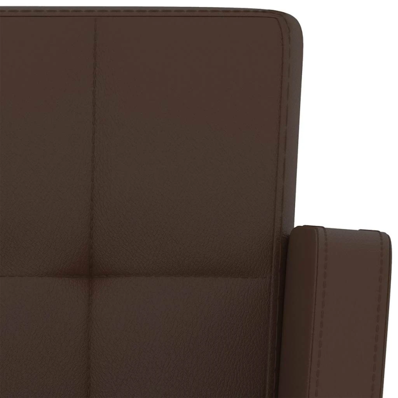 vidaXL bāra krēsli, 2 gab., brūna mākslīgā āda