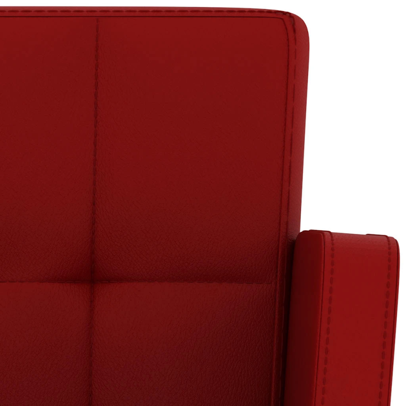 vidaXL bāra krēsli, 2 gab., vīnsarkana mākslīgā āda