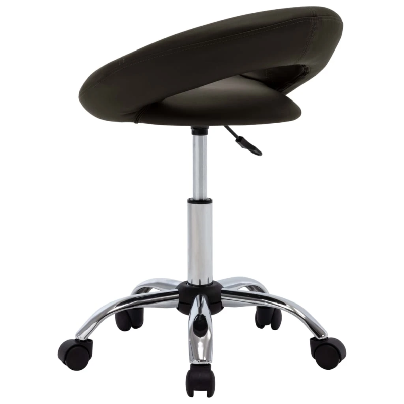 vidaXL grozāms darba krēsls, brūna mākslīgā āda