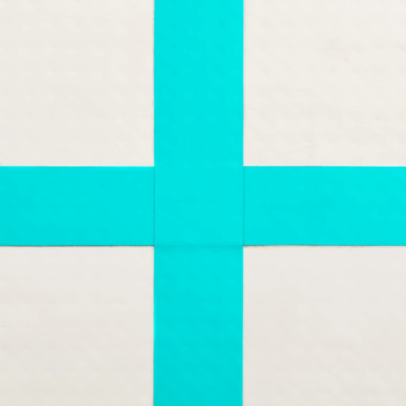 vidaXL piepūšams vingrošanas paklājs ar pumpi, 60x100x15 cm, zaļš PVC