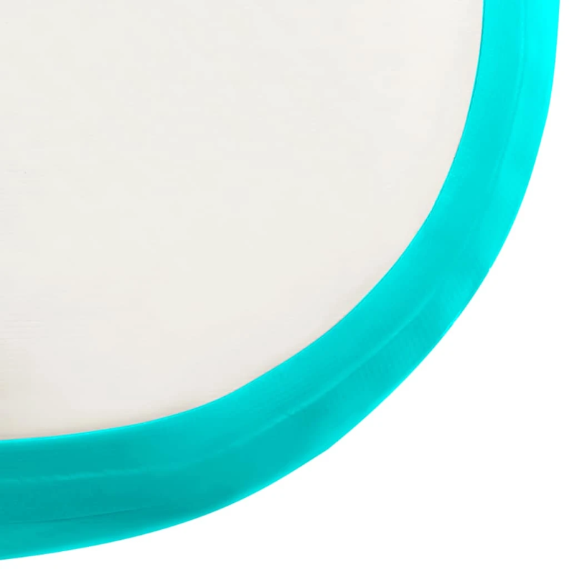 vidaXL piepūšams vingrošanas paklājs ar pumpi, 60x100x20 cm, zaļš PVC