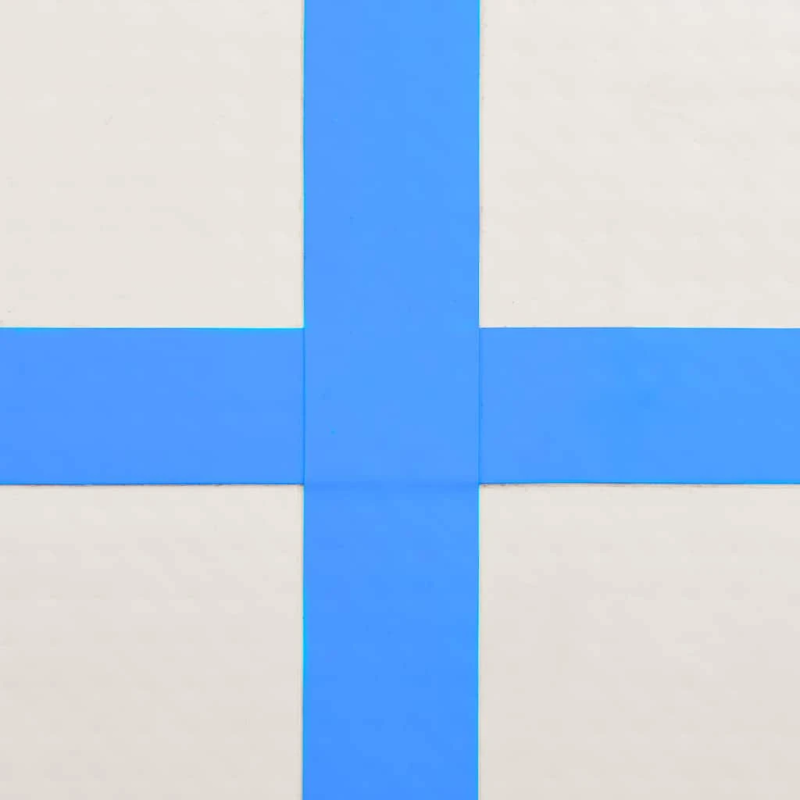 vidaXL piepūšams vingrošanas paklājs ar pumpi, 500x100x15 cm, zils PVC