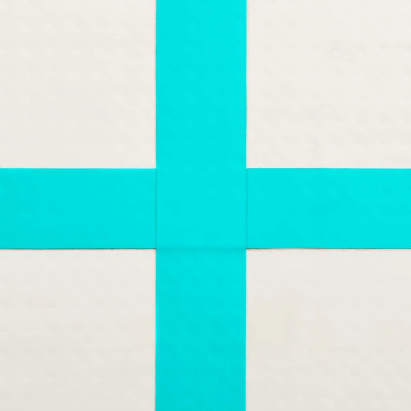 vidaXL piepūšams vingrošanas paklājs ar pumpi, 300x100x20 cm, zaļš PVC