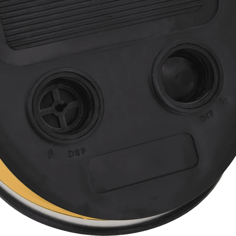 vidaXL kājas pumpis, 26x18 cm, PP un PE, pelēks un dzeltens