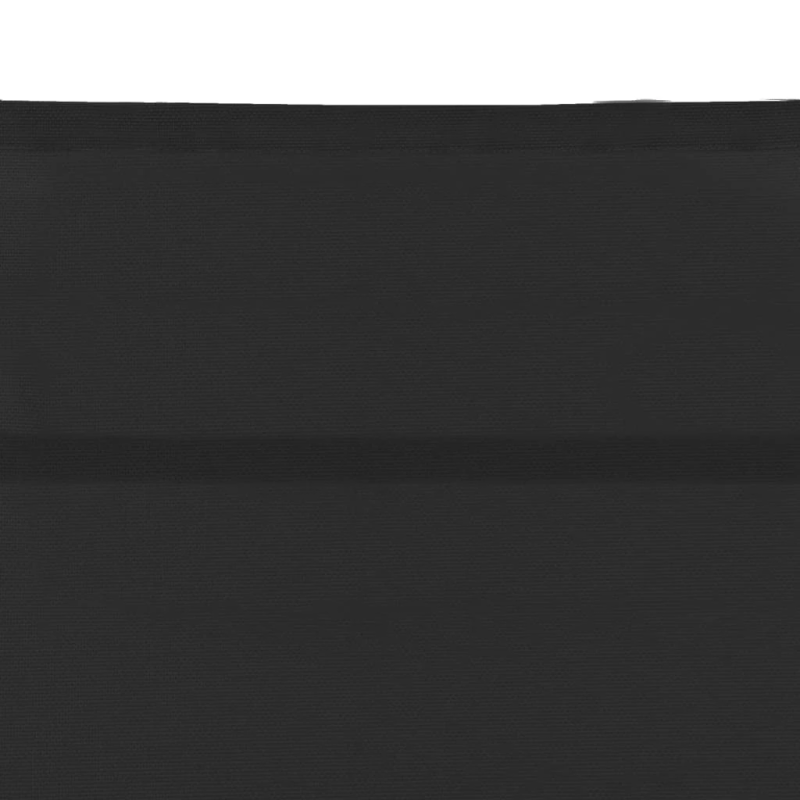 vidaXL sauļošanās zvilnis, melns tekstilēns, alumīnijs