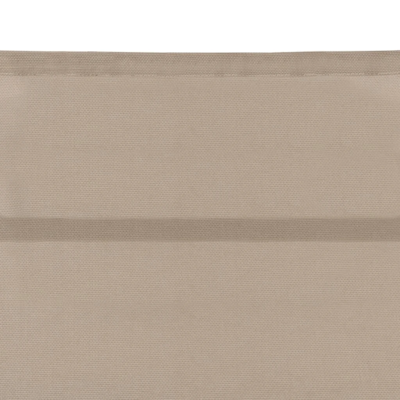 vidaXL sauļošanās zvilnis, tekstilēns un alumīnijs, krēmkrāsas