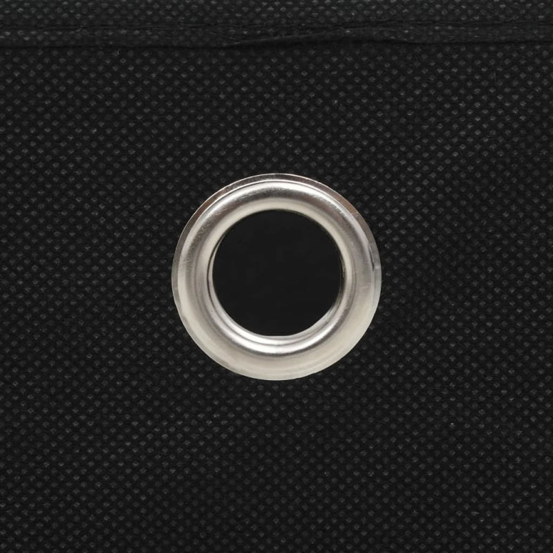 vidaXL uzglabāšanas kastes, 4 gab., 28x28x28 cm, melns neausts audums