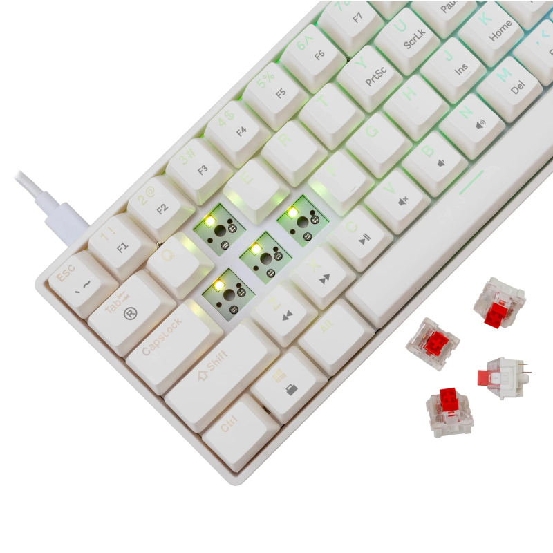 White Shark GK-004211 Shinobi 2 Red Switch, White US