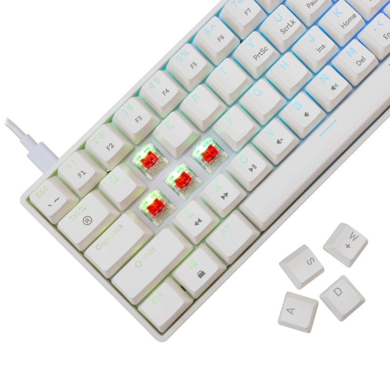 White Shark GK-004211 Shinobi 2 Red Switch, White US