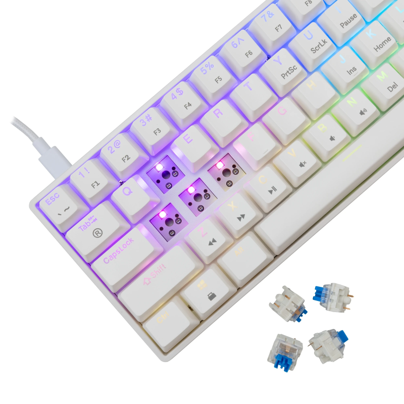 White Shark GK-004221 Shinobi 2 Blue switch, White US