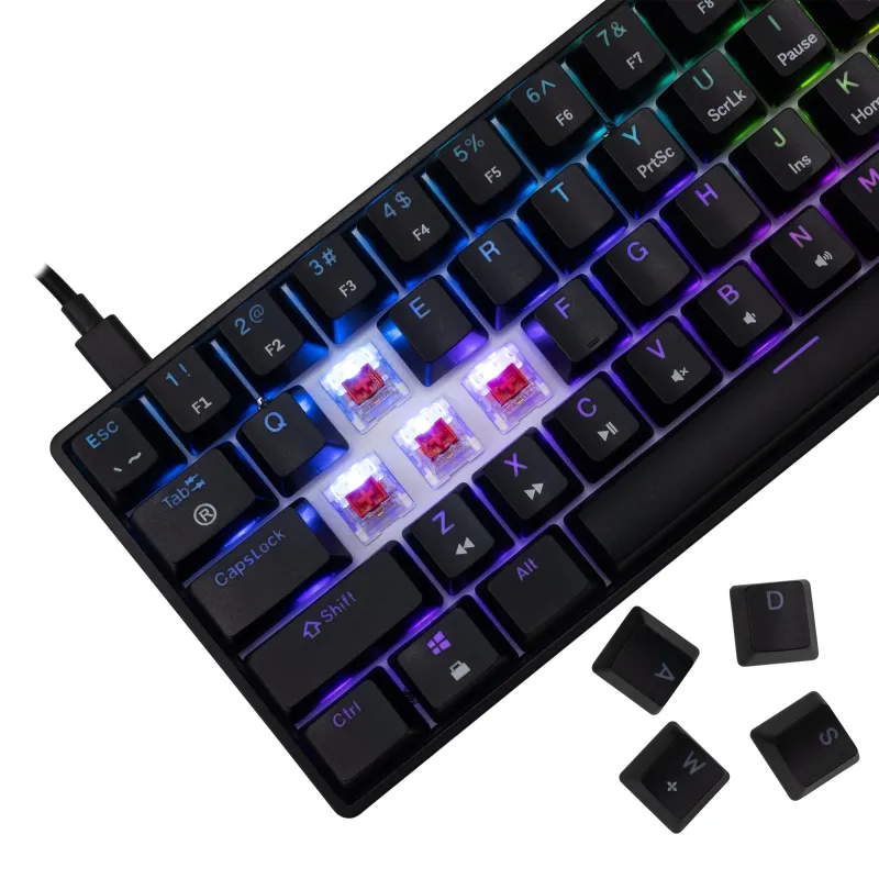White Shark GK-004111 Shinobi 2 Red switch, Black US