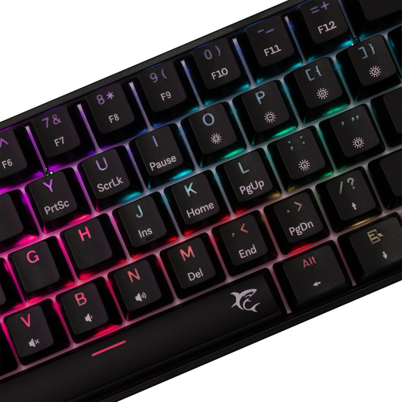 White Shark GK-004111 Shinobi 2 Red switch, Black US