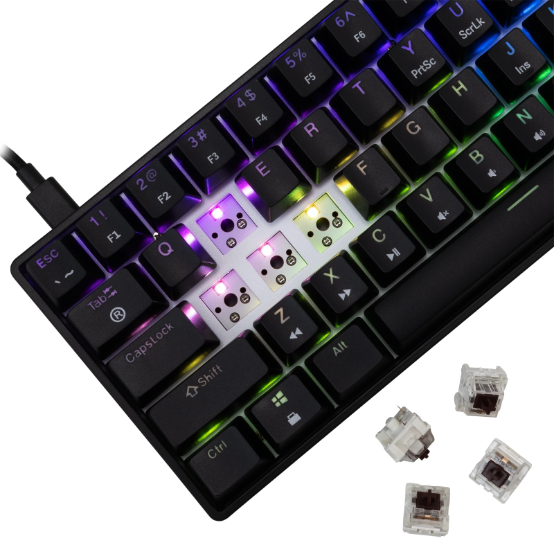 White Shark GK-004131 Shinobi 2 Brown switch, Black US