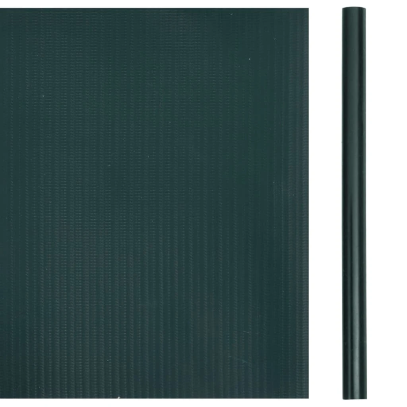 vidaXL dārza aizslietnis, PVC, 35x0,19 m, matēts, zaļš