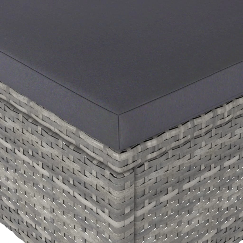 vidaXL 4-daļīgs dārza krēslu un soliņu komplekts, PE rotangpalma