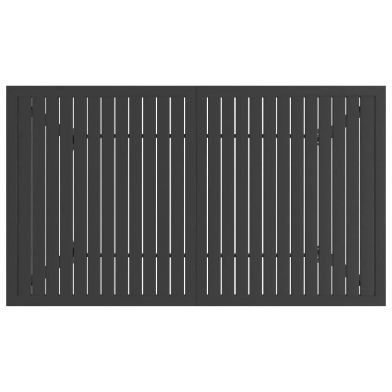 vidaXL dārza galds, antracītpelēks, 140x80x72 cm, tērauds