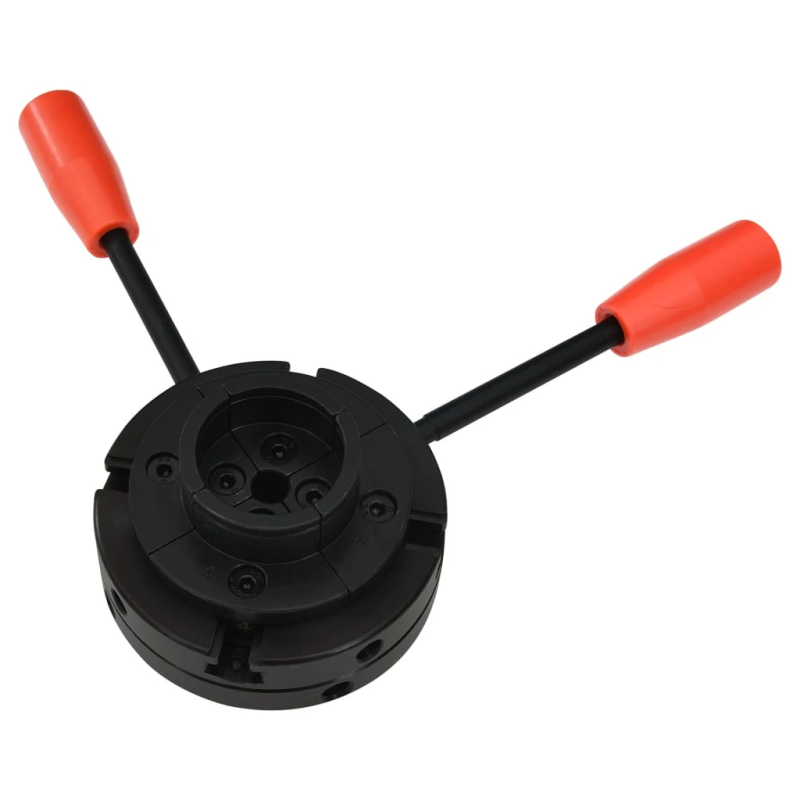 vidaXL 4-žokļu koka virpas patrona, M33 savienojums, 100 mm, tērauds