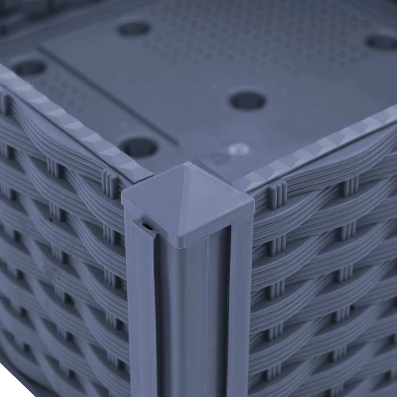 vidaXL puķu kaste, 40x40x23 cm, polipropilēns