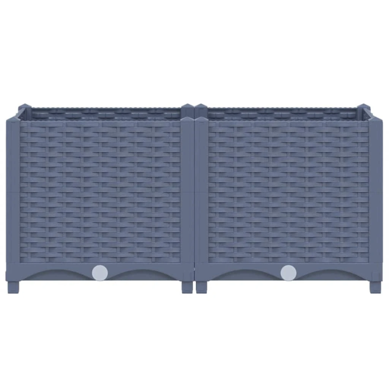 vidaXL puķu kaste, 80x40x38 cm, polipropilēns