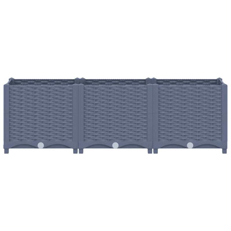 vidaXL puķu kaste, 120x40x38 cm, polipropilēns