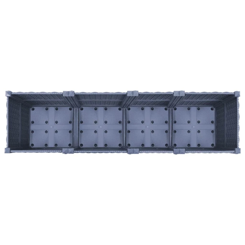 vidaXL puķu kaste, 160x40x38 cm, polipropilēns