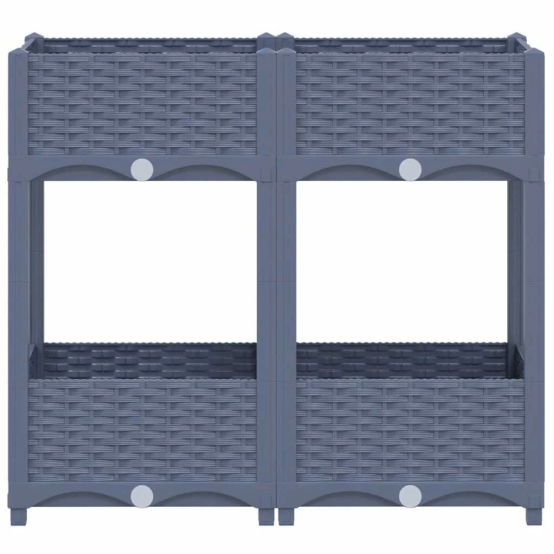 vidaXL puķu kaste, 80x40x71 cm, polipropilēns