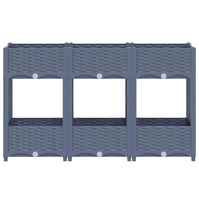 vidaXL puķu kaste, 120x40x71 cm, polipropilēns