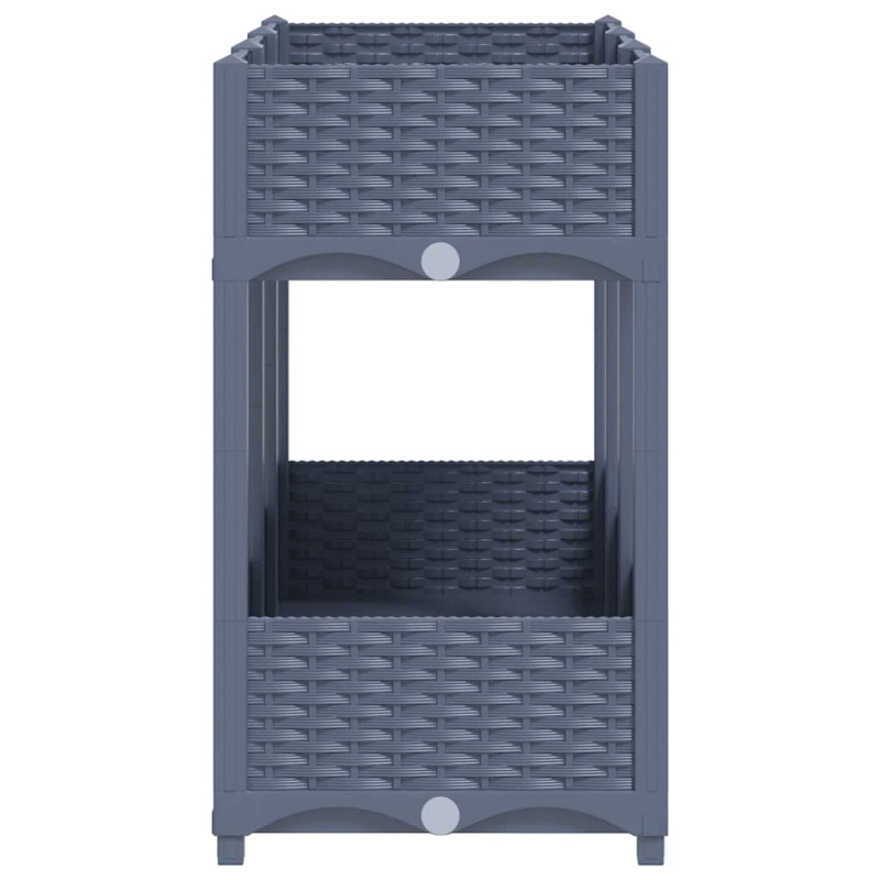 vidaXL puķu kaste, 120x40x71 cm, polipropilēns