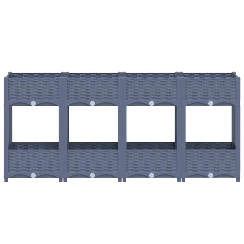 vidaXL puķu kaste, 160x40x71 cm, polipropilēns