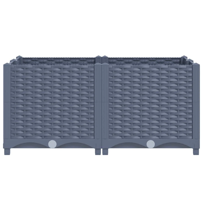 vidaXL puķu kaste, 80x80x38 cm, polipropilēns