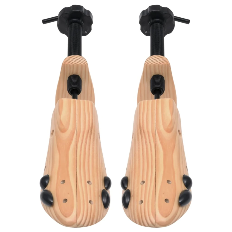 vidaXL apavu spriegotāji, 2 pāri, izmērs 41-46, priedes masīvkoks