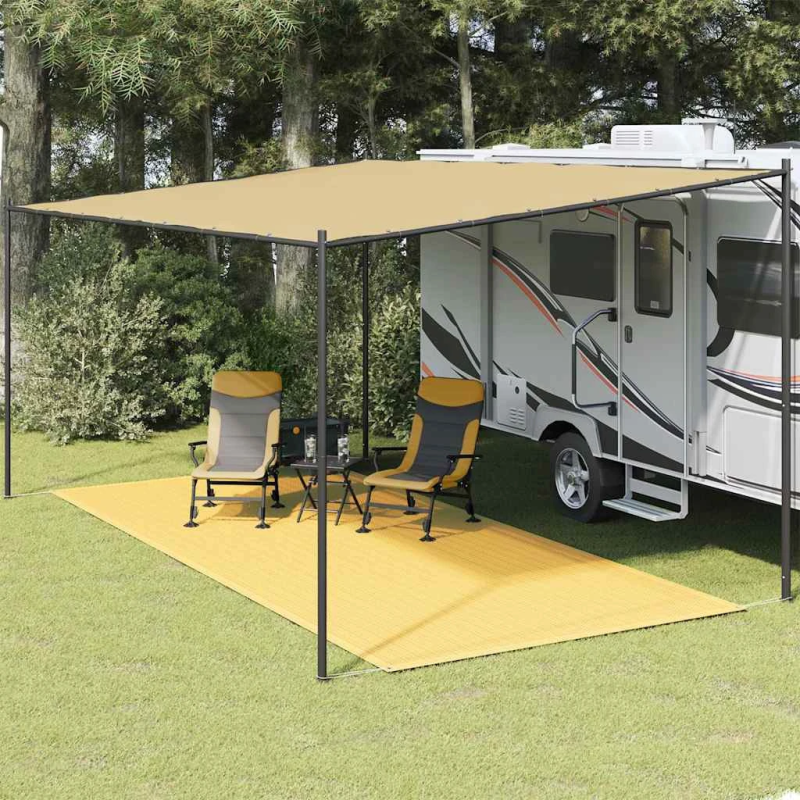 vidaXL telts paklājs, 250x500 cm, bēšs