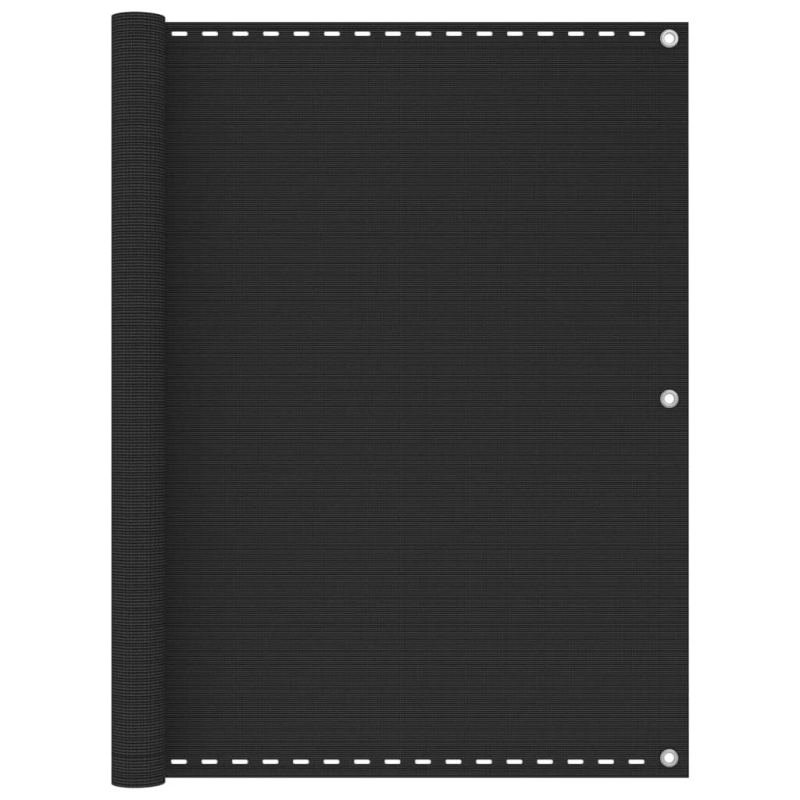 vidaXL balkona aizslietnis, 120x600 cm, antracītpelēks HDPE