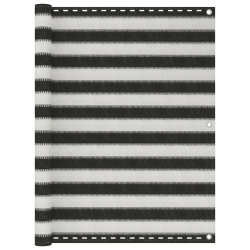 vidaXL balkona aizslietnis, 120x300 cm, antracītpelēks un balts HDPE