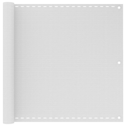 vidaXL balkona aizslietnis, 90x500 cm, balts HDPE