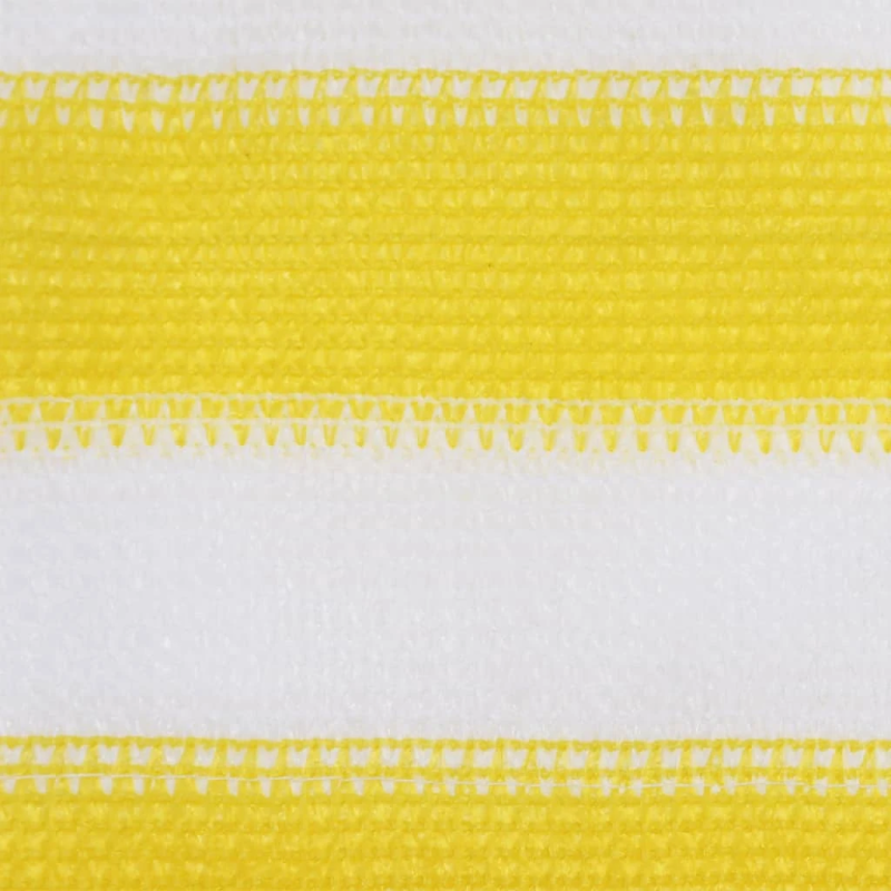 vidaXL balkona aizslietnis, 120x600 cm, dzeltens un balts HDPE
