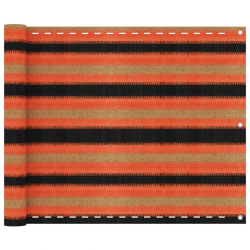 vidaXL balkona aizslietnis, 75x400 cm, daudzkrāsains HDPE