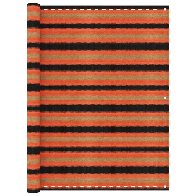 vidaXL balkona aizslietnis, 120x500 cm, daudzkrāsains HDPE