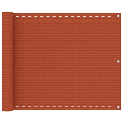 vidaXL balkona aizslietnis, 75x300 cm, oranžs HDPE