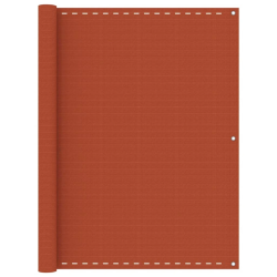 vidaXL balkona aizslietnis, 120x500 cm, oranžs HDPE