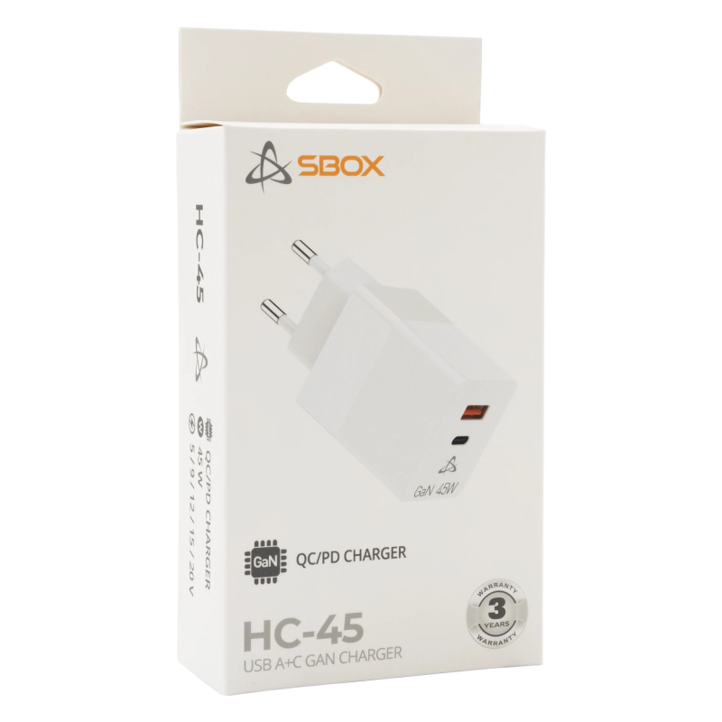 Sbox HC-45 2inputs 45W GAN home charger