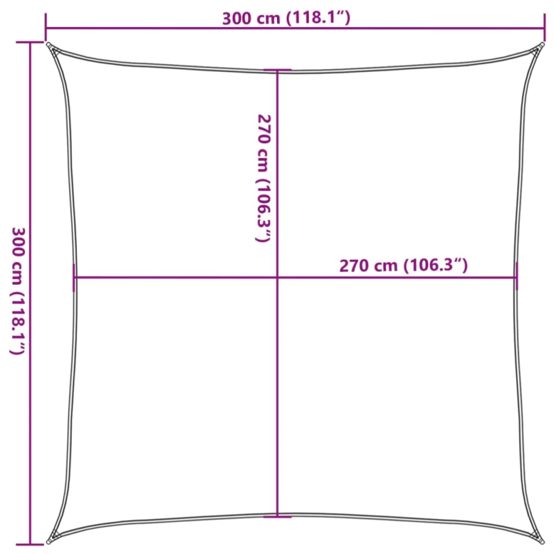 vidaXL saulessargs, 160 g-m², antracītpelēks, 3x3 m, HDPE
