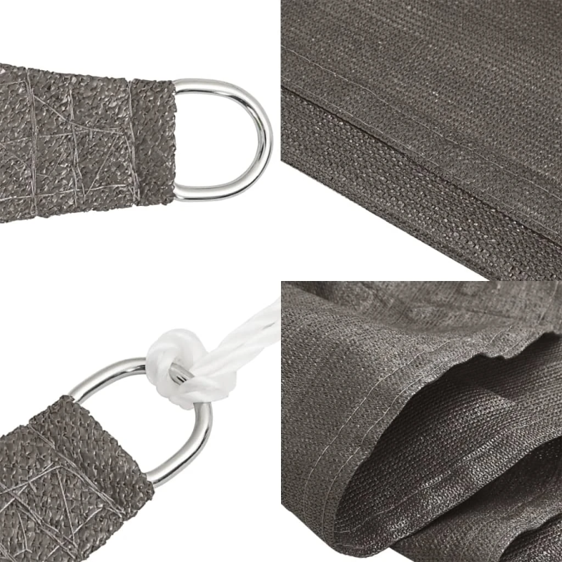 vidaXL saulessargs, 160 g-m², antracītpelēks, 4x4 m, HDPE