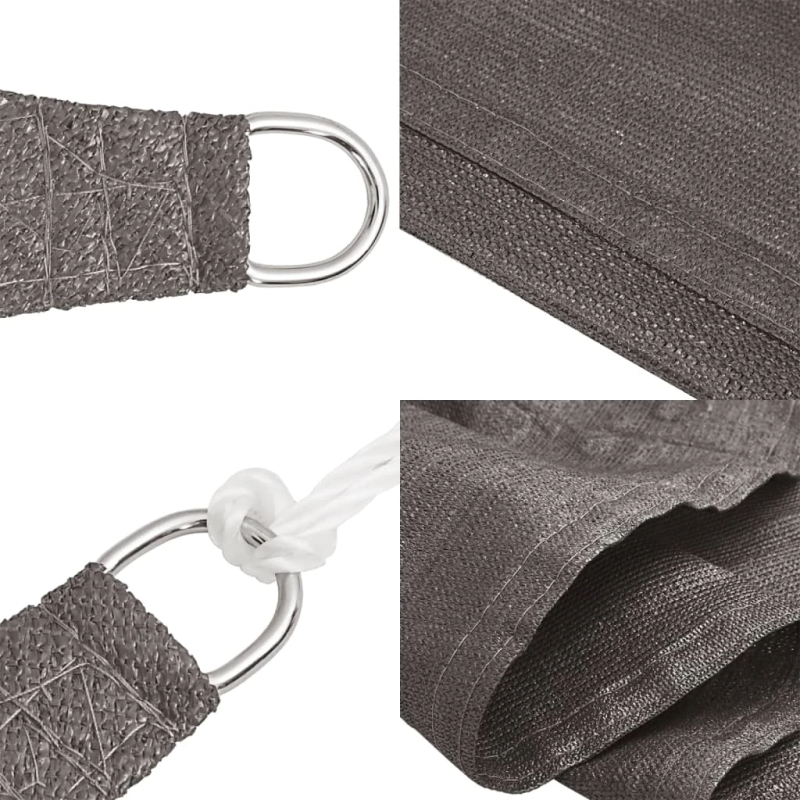 vidaXL saulessargs, 160 g-m², antracītpelēks, 3x4 m, HDPE