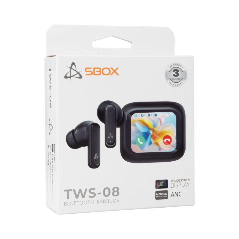 Sbox EB-TWS08-B Touch Screen Display Black