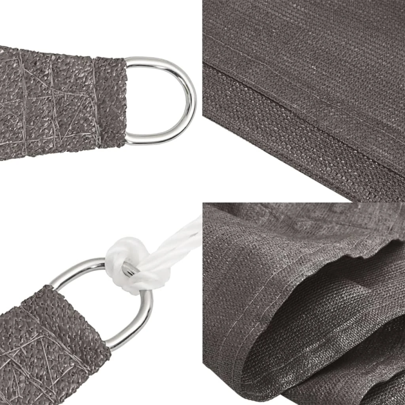vidaXL saulessargs, 160 g-m², antracītpelēks, 4,5x4,5x4,5 m, HDPE