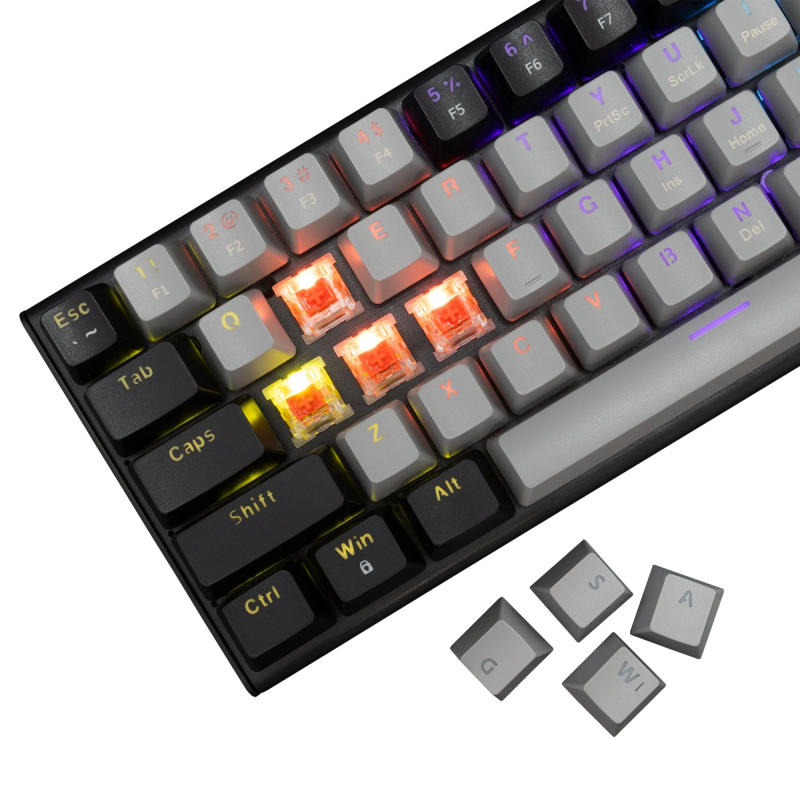 White Shark GK-002711V2 Wakizashi 2 Grey-Black US Red Switches
