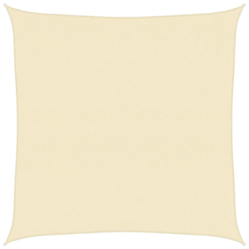 vidaXL saulessargs, 160 g-m², krēmkrāsas, 4x4 m, HDPE